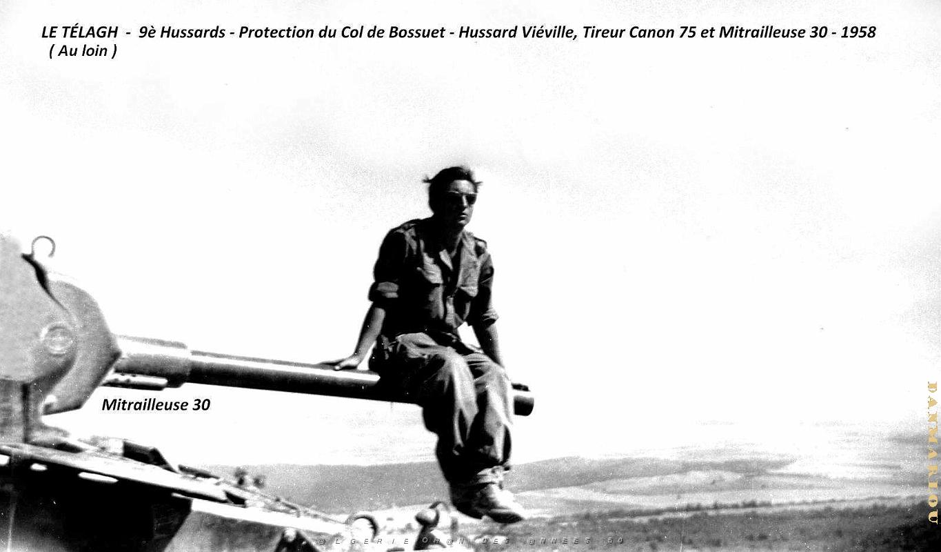 Le Telagh - 9e Hussards - Protection du Col de Bossuet - Vieville - 1958.jpg